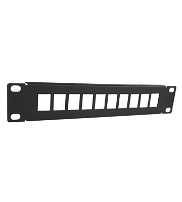 10 inch UTP patchpaneel voor keystones - 10 poorts