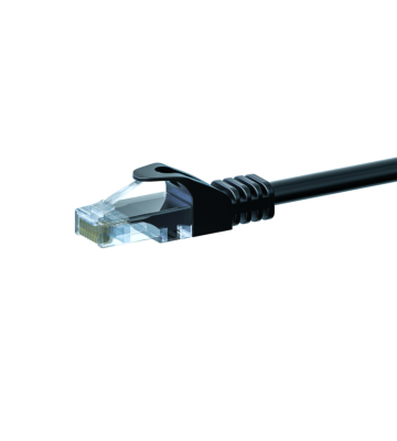 UTP CAT5e patchkabel 7,5m zwart - 100% koper