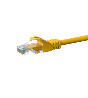 UTP CAT5e patchkabel 10m geel - 100% koper