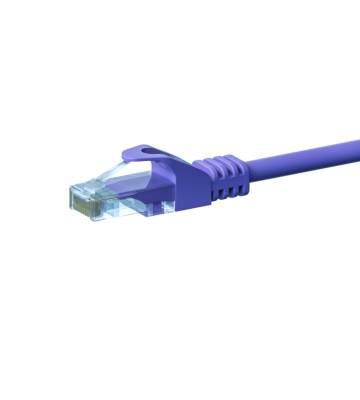 UTP CAT5e patchkabel 0,50m paars - 100% koper