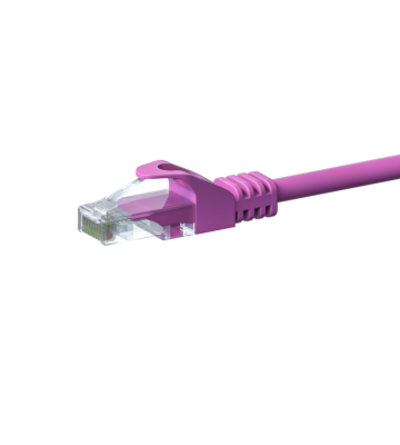 UTP CAT5e patchkabel 15m roze - 100% koper