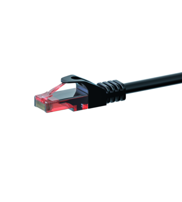UTP CAT6 patchkabel 0,50m zwart - 100% koper