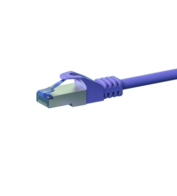 CAT6a S/FTP (PIMF) patchkabel 0,25m paars