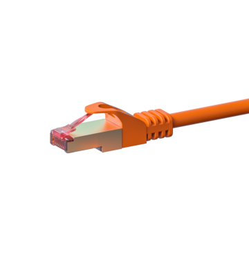 CAT6 S/FTP (PIMF) patchkabel 0,25m oranje