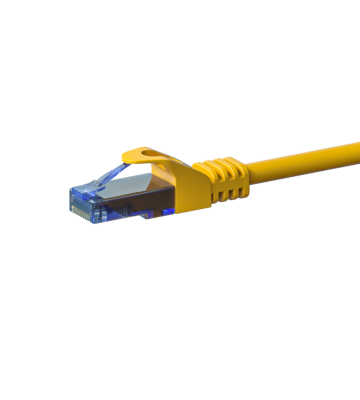 UTP CAT6a patchkabel 10m geel - 100% koper