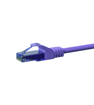 UTP CAT6a patchkabel 50m paars - 100% koper