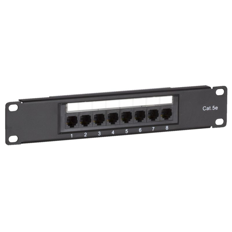 10 Inch CAT5e UTP patchpaneel - 8 poorts