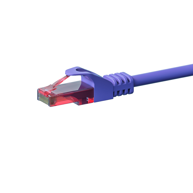 UTP CAT6 patchkabel 2m paars - 100% koper