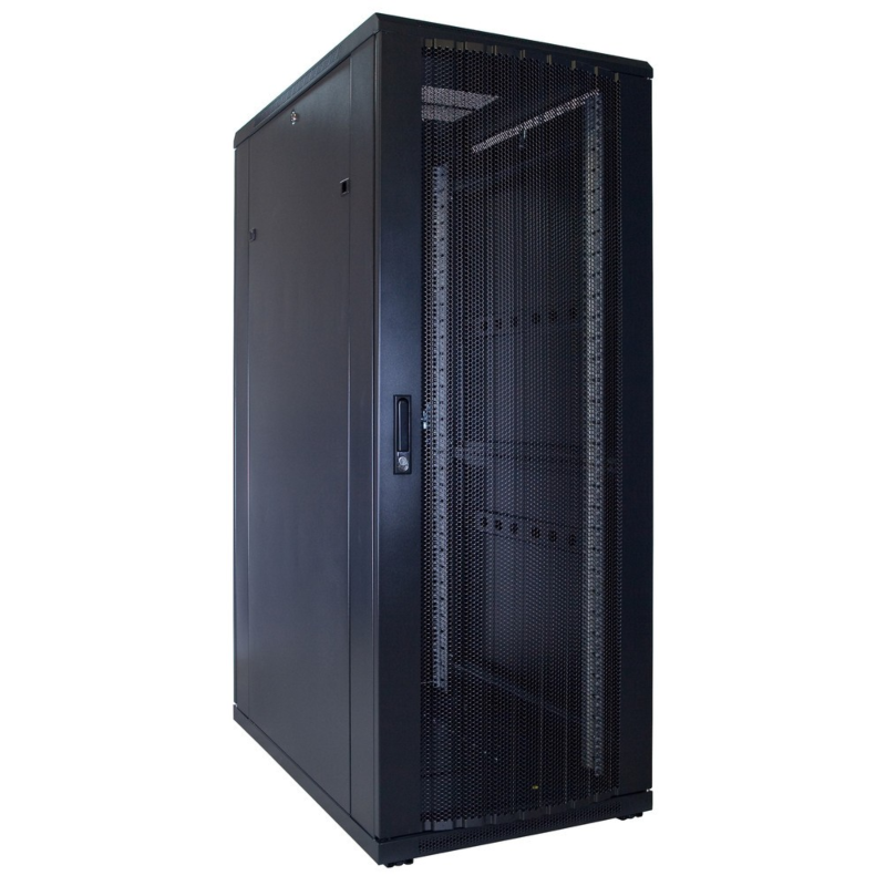 32U Patchkast met geperforeerde deur 600x1200x1600mm (BxDxH)