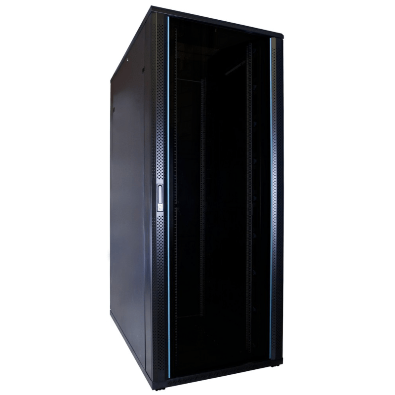 42U patchkast met glazen deur 800x1200x2000mm (BxDxH)