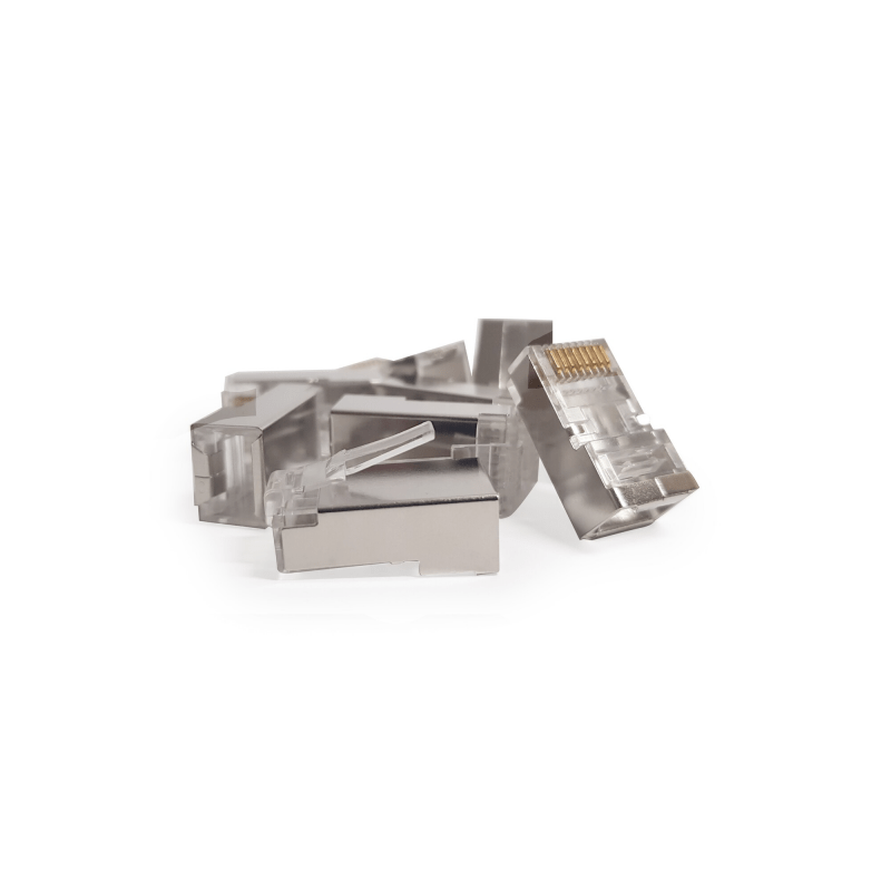 DANICOM FTP CAT6 RJ45 Connector - voor stugge kern - 10 stuks