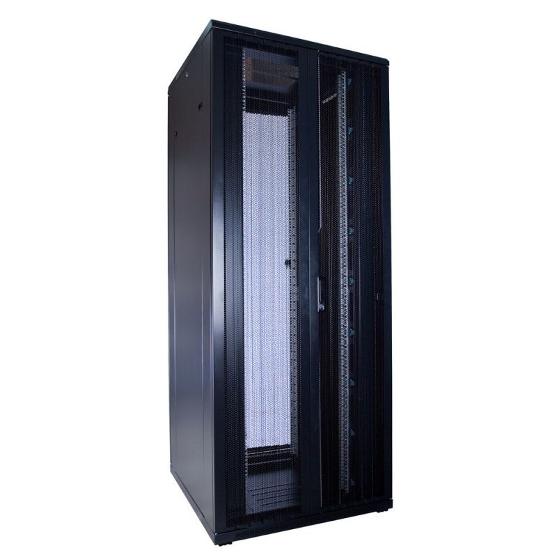 42U serverkast met dubbele geperforeerde voor- en achterdeuren 800x800x2000mm (BxDxH)