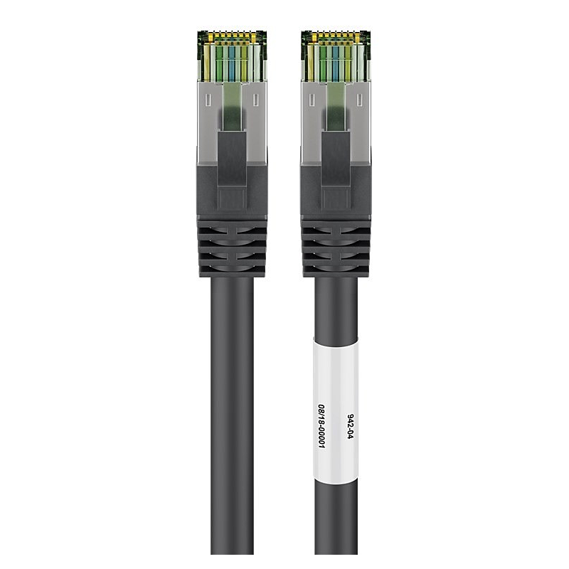 Cat8 S/FTP (PIMF) patchkabel 5m zwart