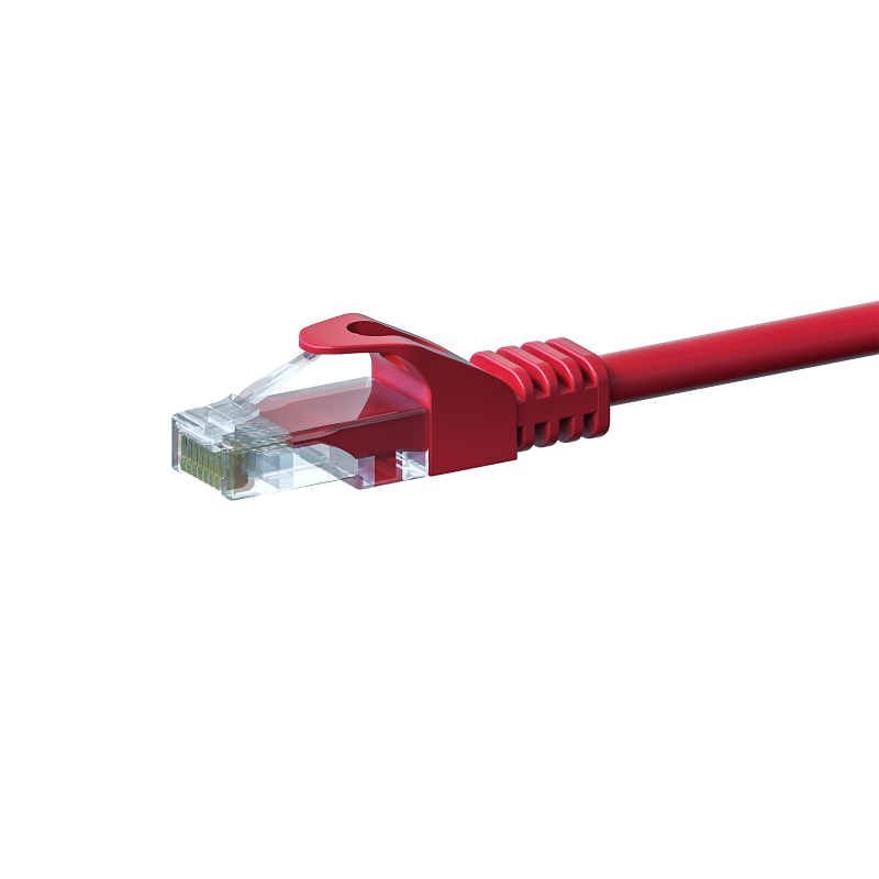 UTP CAT5e patchkabel 1m rood - 100% koper