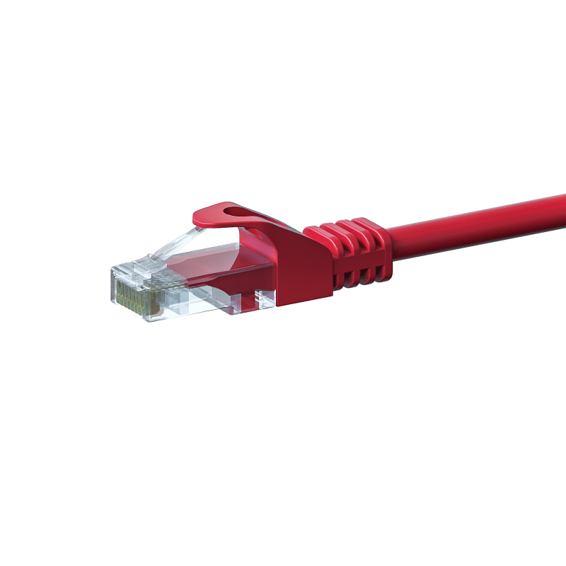 UTP CAT5e patchkabel 10m rood - 100% koper