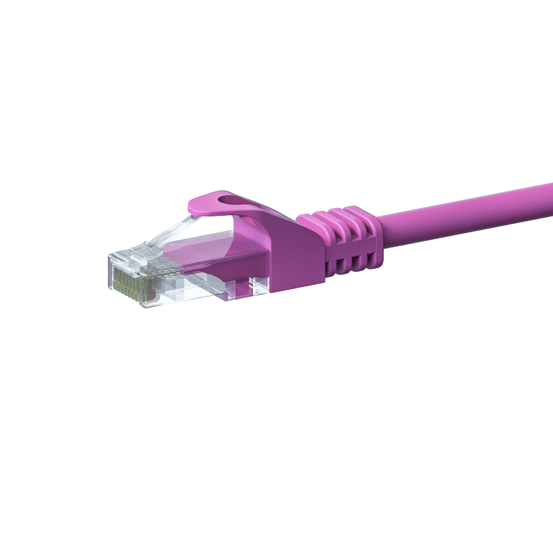 UTP CAT5e patchkabel 15m roze - 100% koper