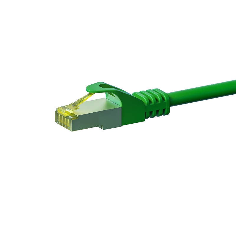 Cat7 S/FTP (PIMF) patchkabel 0,25m groen