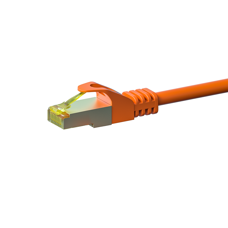 Cat7 S/FTP (PIMF) patchkabel 15m oranje
