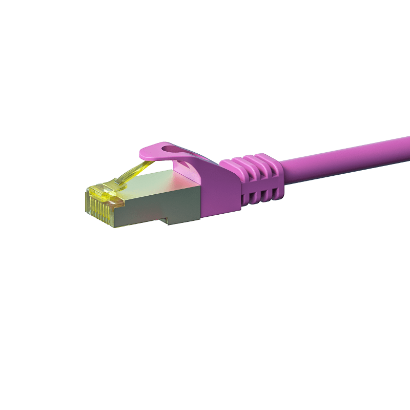 Cat7 S/FTP (PIMF) patchkabel 0,50m roze