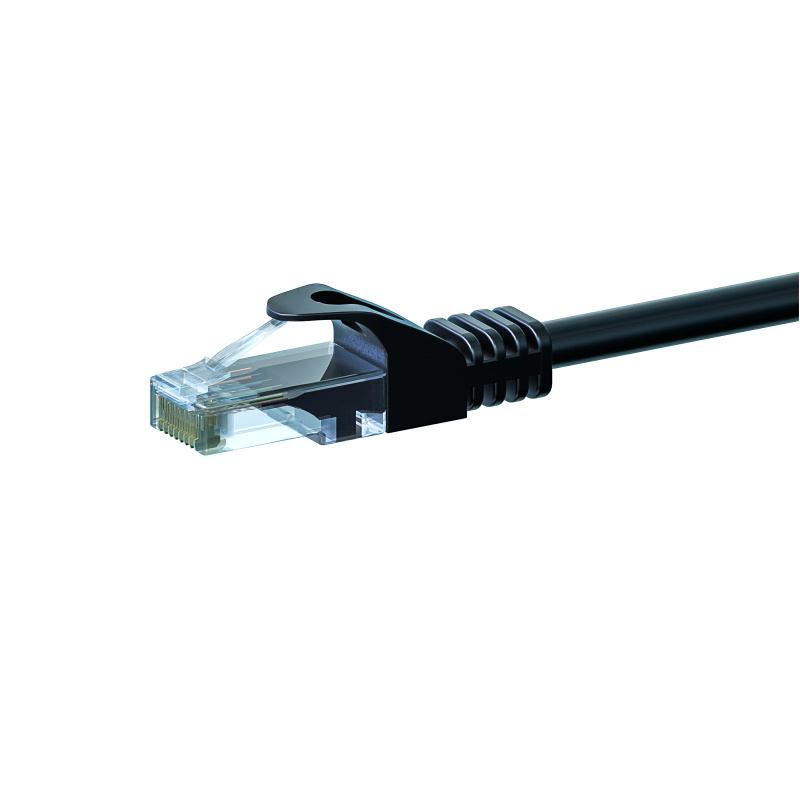 CAT6 patchkabel 0,25m zwart - CCA