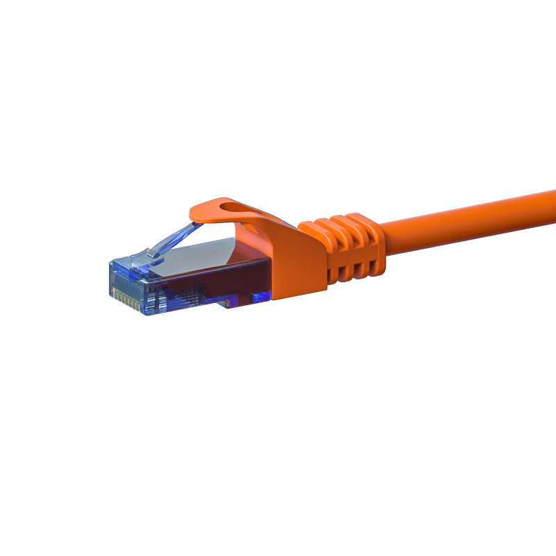 UTP CAT6a patchkabel 2m oranje - 100% koper