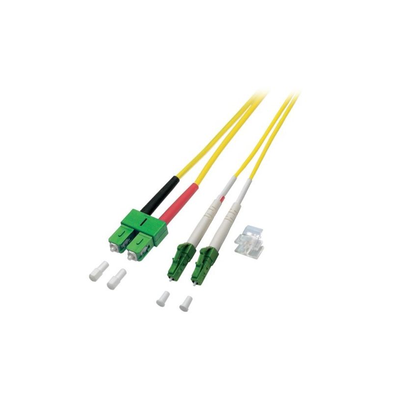 OS2 duplex glasvezel kabel LC/APC-SC/APC 7,50m