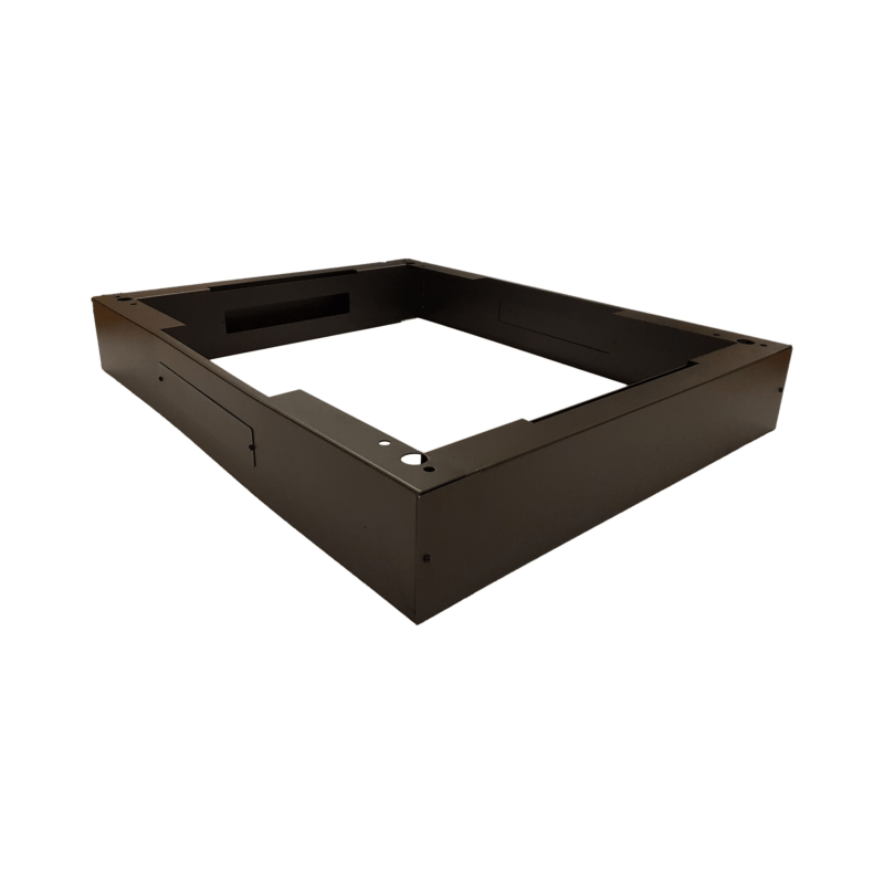 Sokkel voor 19" patchkasten, afmetingen: (BxDxH) 800x800x150mm, zwart