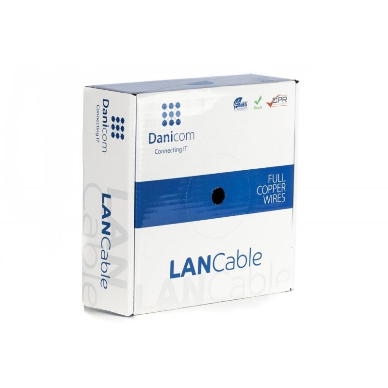 DANICOM CAT6 FTP 50m kabel op rol soepel -  PVC (Fca)