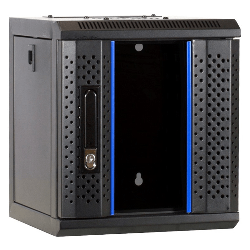 10 inch 4U Patchkast met glazen deur 312x310x264mm  (BxDxH)