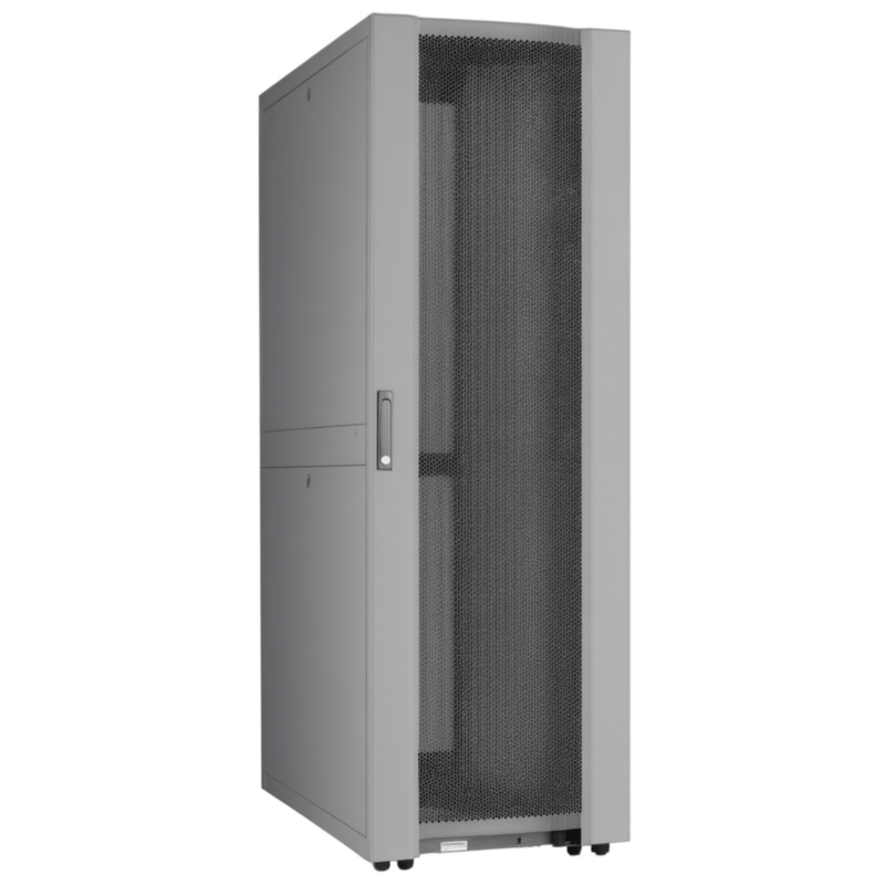 48U Datacenter patchkast met geperforeerde deur 600x1000x2250mm (BxDxH) Grijs