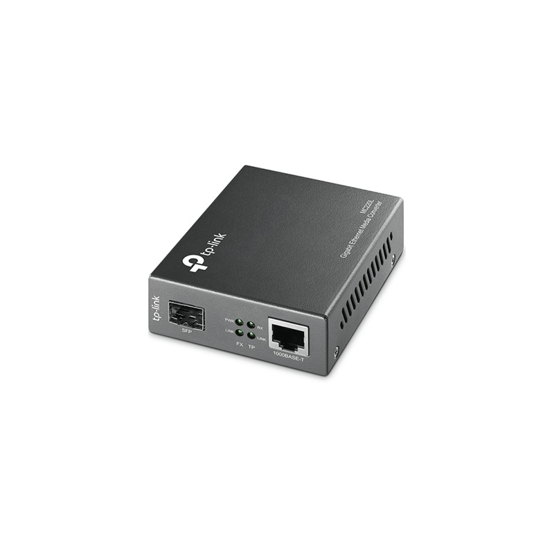 Glasvezel converter TP-Link MC220L t.b.v. SFP modules single-/multimode