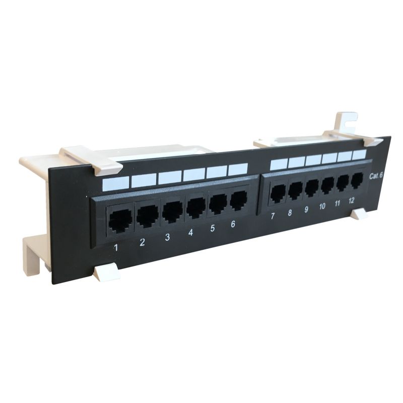 CAT6 UTP Wallmount Patchpaneel - 12 poorts