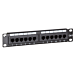 10 inch CAT6 UTP patchpaneel - 12 poorts